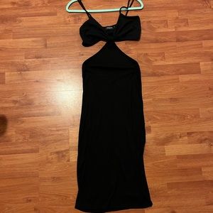 Midi cut out dress